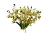 Wholesale of 3D printed handcrafted artificial flowers of the new European-style home flower arrangement furniture and soft furnishings with a simulation of 20 bunches of tiger head orchids Item Picture